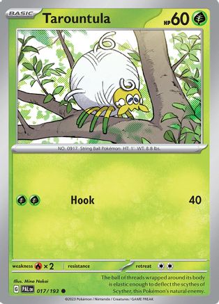 SV02 Paldea Evolved 017/193 Tarountula - Reverse Holofoil - Common