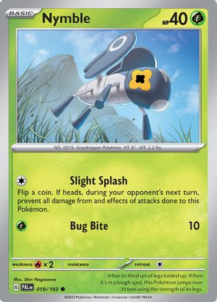 SV02 Paldea Evolved 019/193 Nymble - Common