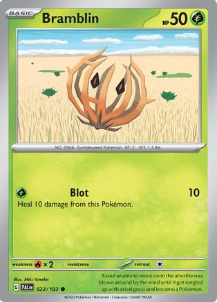 SV02 Paldea Evolved 023/193 Bramblin - Reverse Holofoil - Common