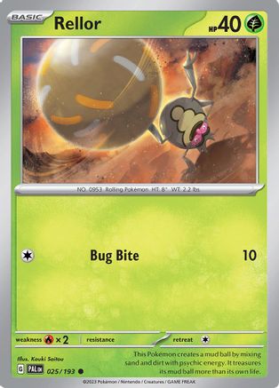 SV02 Paldea Evolved 025/193 Rellor - Common