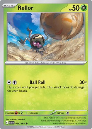 SV02 Paldea Evolved 026/193 Rellor - Common