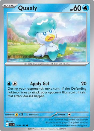 SV02 Paldea Evolved 049/193 Quaxly - Common
