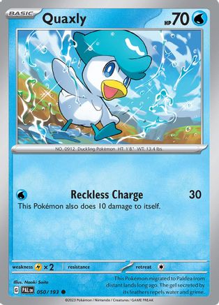 SV02 Paldea Evolved 050/193 Quaxly - Reverse Holofoil - Common