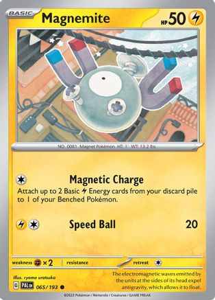 SV02 Paldea Evolved 065/193 Magnemite - Reverse Holofoil - Common