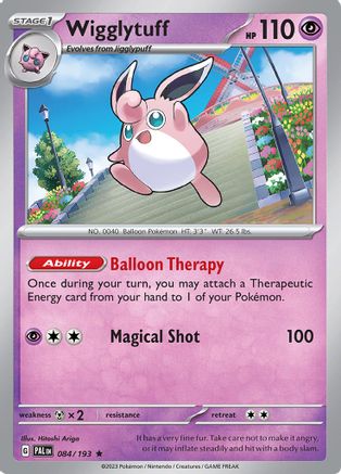 SV02 Paldea Evolved 084/193 Wigglytuff - Reverse Holofoil - Rare