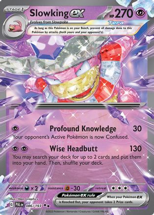 SV02 Paldea Evolved 086/193 Slowking ex - Holofoil - Double Rare