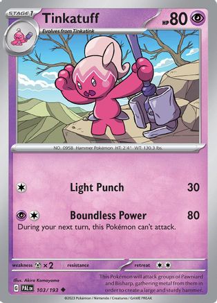 SV02 Paldea Evolved 103/193 Tinkatuff - Uncommon