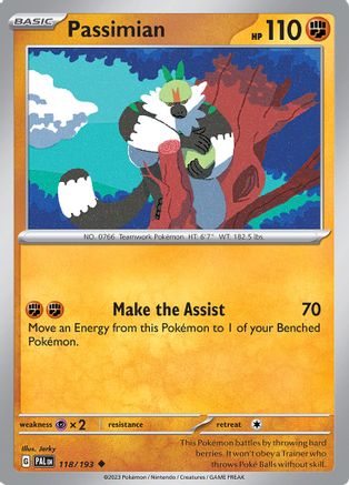 SV02 Paldea Evolved 118/193 Passimian - Uncommon