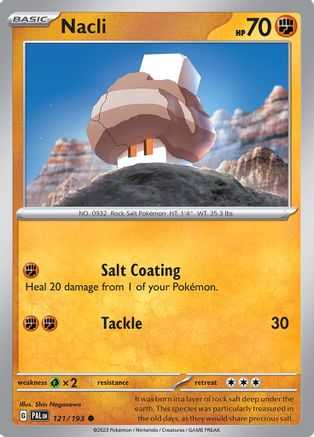 SV02 Paldea Evolved 121/193 Nacli - Reverse Holofoil - Common