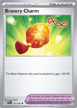 SV02 Paldea Evolved 173/193 Bravery Charm - Reverse Holofoil - Uncommon