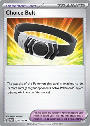 SV02 Paldea Evolved 176/193 Choice Belt - Reverse Holofoil - Uncommon