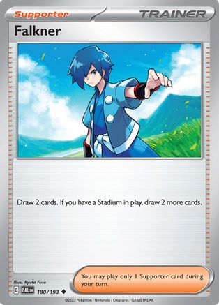 SV02 Paldea Evolved 180/193 Falkner - Uncommon