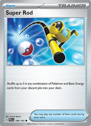 SV02 Paldea Evolved 188/193 Super Rod - Reverse Holofoil - Common