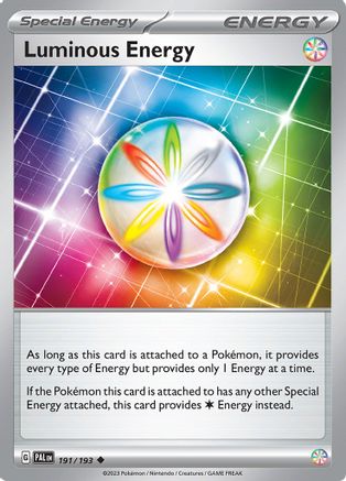 SV02 Paldea Evolved 191/193 Luminous Energy - Reverse Holofoil - Uncommon