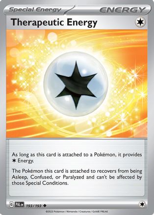 SV02 Paldea Evolved 193/193 Therapeutic Energy - Reverse Holofoil - Uncommon