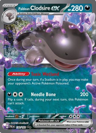 SV02 Paldea Evolved 130/193 Paldean Clodsire ex - Holofoil - Double Rare