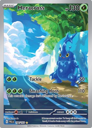 SV02 Paldea Evolved 194/193 Heracross - Holofoil - Illustration Rare