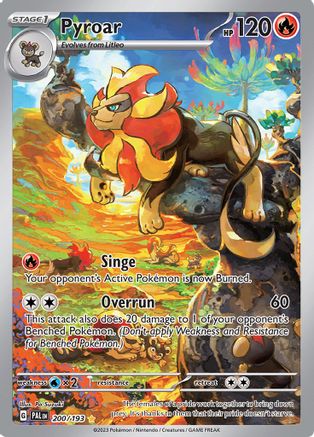 SV02 Paldea Evolved 200/193 Pyroar - Holofoil - Illustration Rare