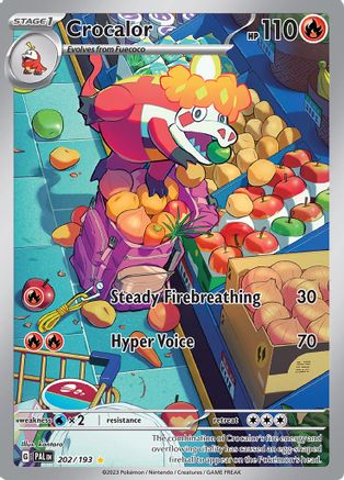 SV02 Paldea Evolved 202/193 Crocalor - Holofoil - Illustration Rare