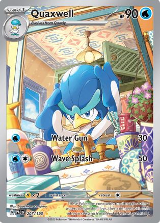 SV02 Paldea Evolved 207/193 Quaxwell - Holofoil - Illustration Rare