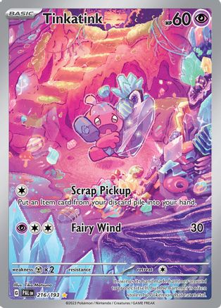 SV02 Paldea Evolved 216/193 Tinkatink - Holofoil - Illustration Rare