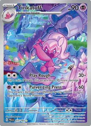 SV02 Paldea Evolved 217/193 Tinkatuff - Holofoil - Illustration Rare