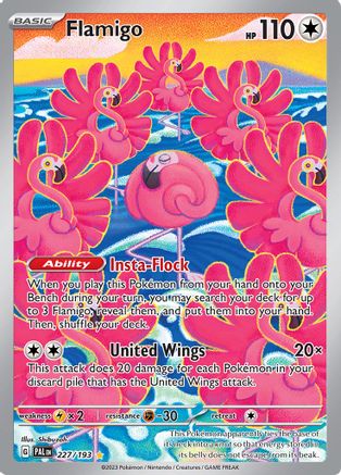 SV02 Paldea Evolved 227/193 Flamigo - Holofoil - Illustration Rare
