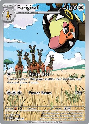 SV02 Paldea Evolved 228/193 Farigiraf - Holofoil - Illustration Rare