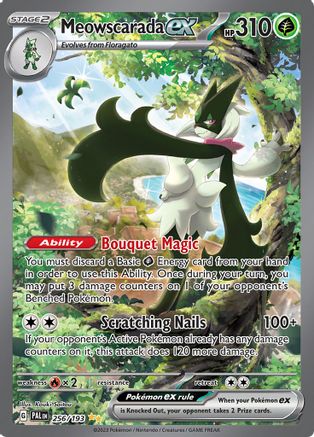 SV02 Paldea Evolved 256/193 Meowscarada ex - Holofoil - Special Illustration Rare