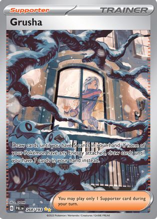 SV02 Paldea Evolved 268/193 Grusha - Holofoil - Special Illustration Rare