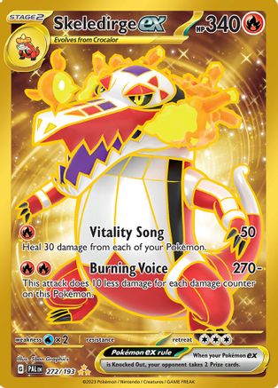 SV02 Paldea Evolved 272/193 Skeledirge ex - Holofoil - Hyper Rare