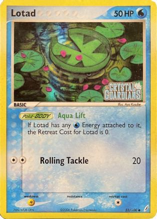 Crystal Guardians 055/100 Lotad - Reverse Holofoil - Common
