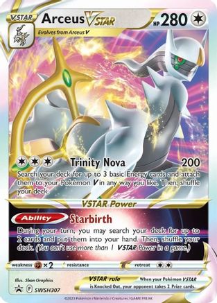 SWSH Sword & Shield Promo Cards SWSH307 Arceus VSTAR - Holofoil - Promo