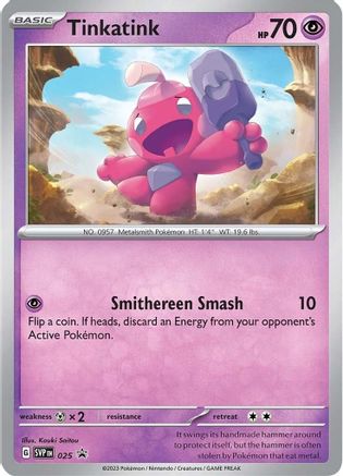 SV Scarlet & Violet Promo Cards 025 Tinkatink - Holofoil - Promo