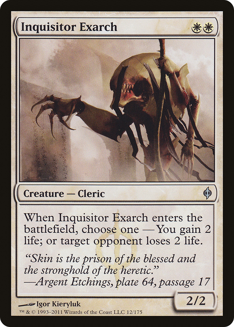 New Phyrexia - (NPH-012) - Inquisitor Exarch Foil