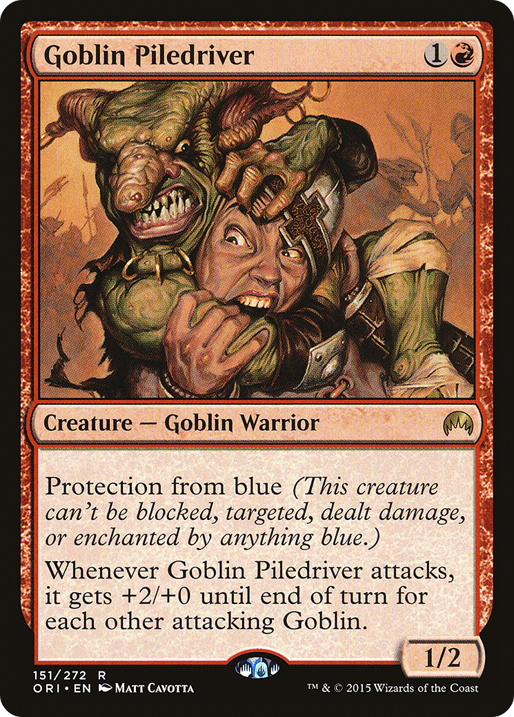 Magic Origins - (ORI-151) - Goblin Piledriver