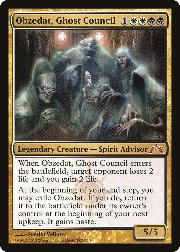 Gatecrash - (GTC-182) - Obzedat, Ghost Council Foil