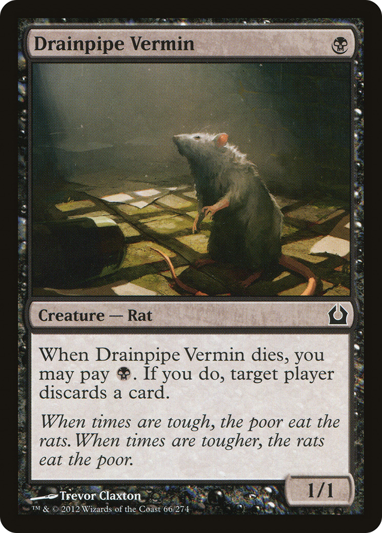 Return to Ravnica - (RTR-066) - Drainpipe Vermin Foil
