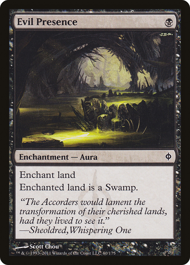 New Phyrexia - (NPH-060) - Evil Presence Foil