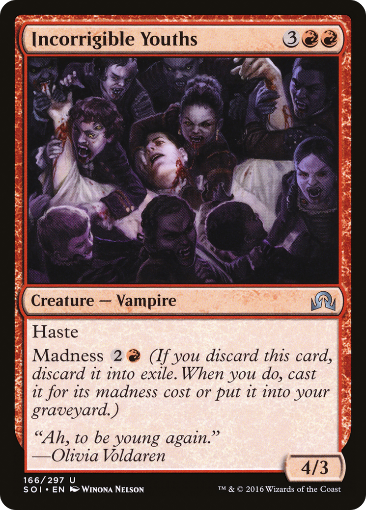 Shadows over Innistrad - (SOI-166) - Incorrigible Youths Foil