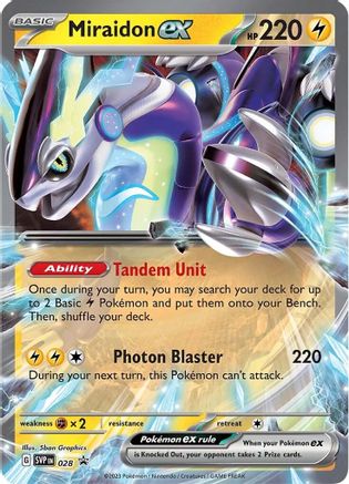 SV Scarlet & Violet Promo Cards 028 Miraidon ex - Holofoil - Promo