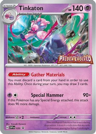 SV Scarlet & Violet Promo Cards 020 Tinkaton - Holofoil - Promo