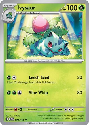 SV Scarlet & Violet 151 002/165 Ivysaur - Uncommon