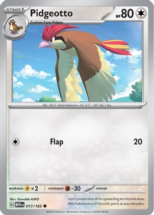 SV Scarlet & Violet 151 017/165 Pidgeotto - Common