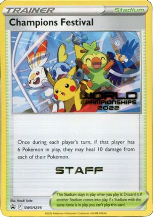 SWSH Sword & Shield Promo Cards SWSH296 Champions Festival - Promo