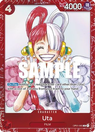 One Piece Promotion Cards OP01-005 Uta (Premium Card Collection -ONE PIECE FILM RED Edition-) (OP01-005) - Foil - Rare