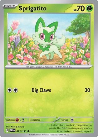 Miscellaneous Cards & Products 013/193 Sprigatito - Holofoil - Common