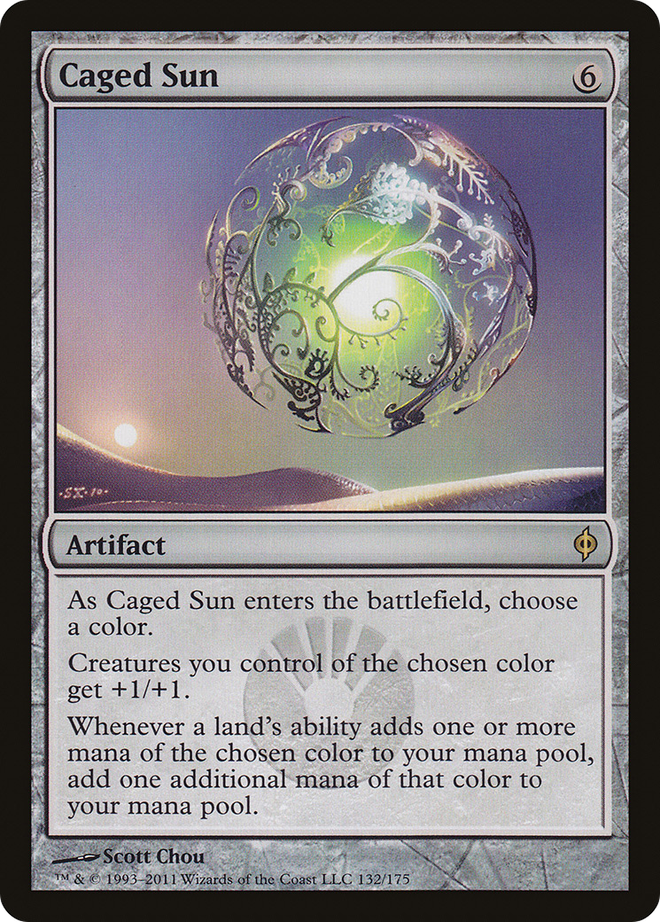 New Phyrexia - (NPH-132) - Caged Sun