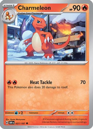 SV03 Obsidian Flames 027/197 Charmeleon - Uncommon