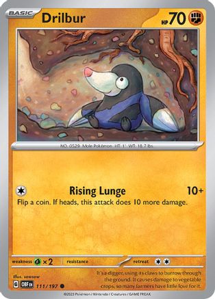 SV03 Obsidian Flames 111/197 Drilbur - Common